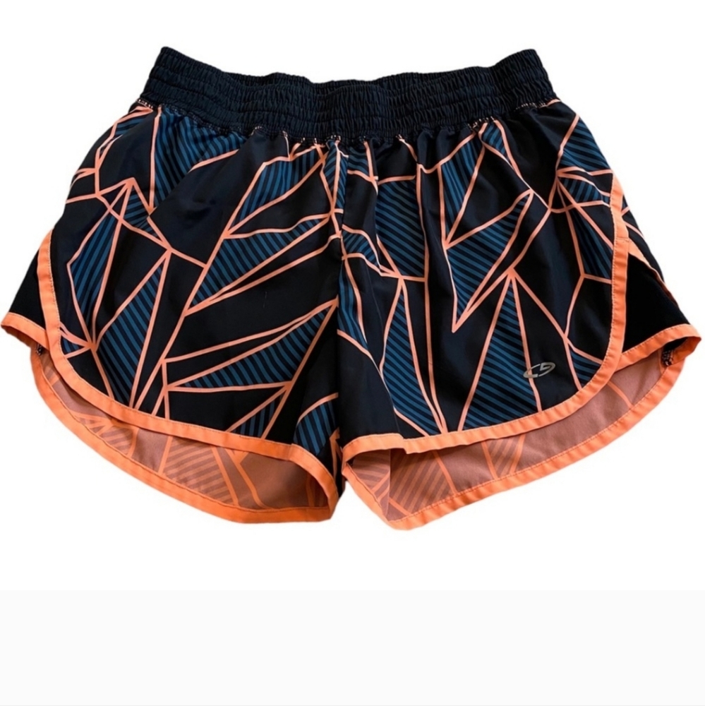 Champion Women’s Duodry Geometric Print Athletic Running Shorts Size Medium